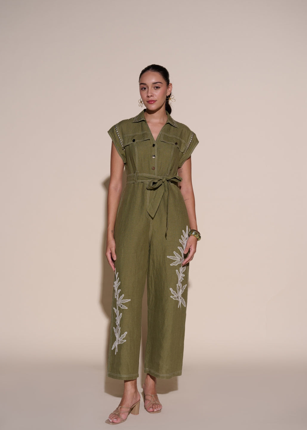 Amber 100% Linen Jumpsuit