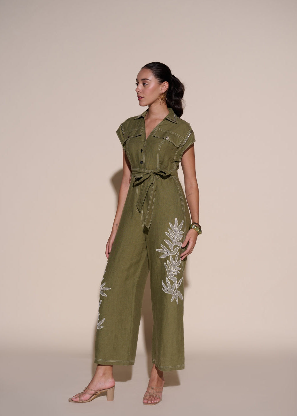 Amber 100% Linen Jumpsuit