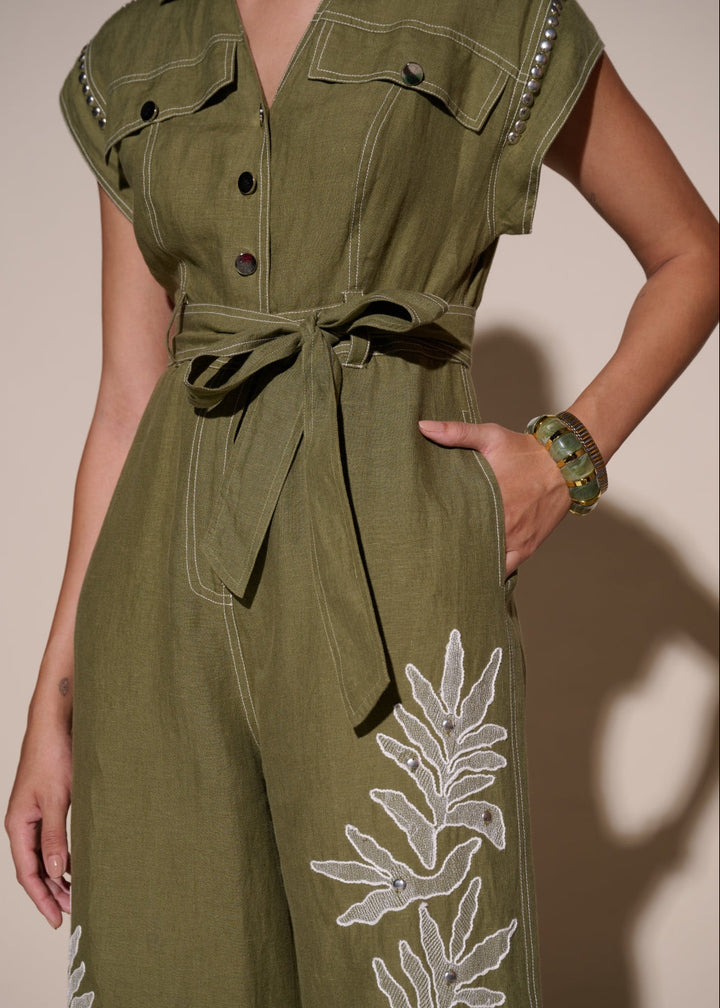 Amber 100% Linen Jumpsuit