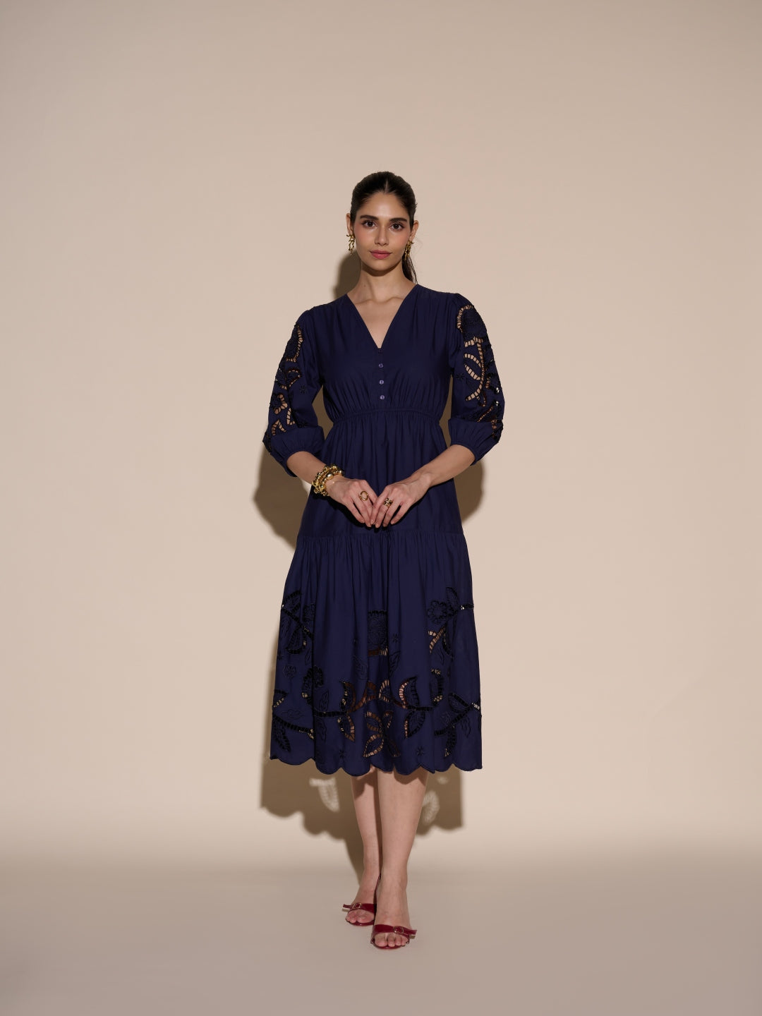 Diana Cutwork Embroidered Dress