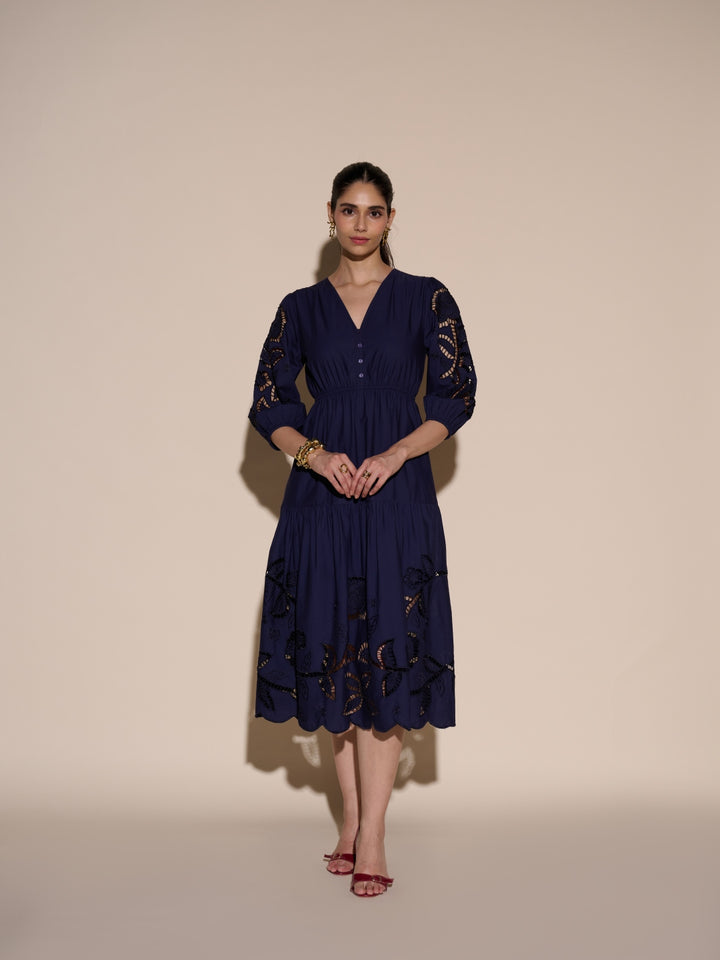 Diana Cutwork Embroidered Dress