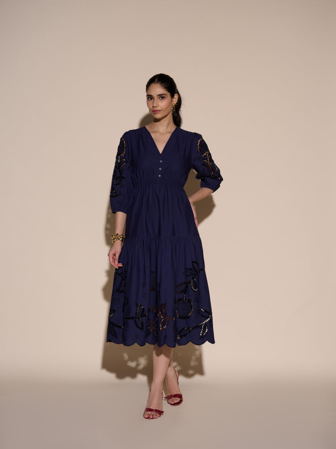 Diana Cutwork Embroidered Dress