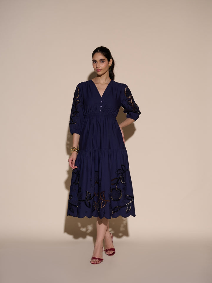 Diana Cutwork Embroidered Dress