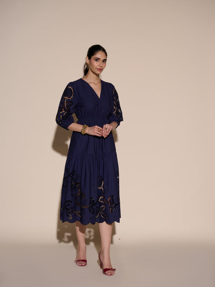 Diana Cutwork Embroidered Dress