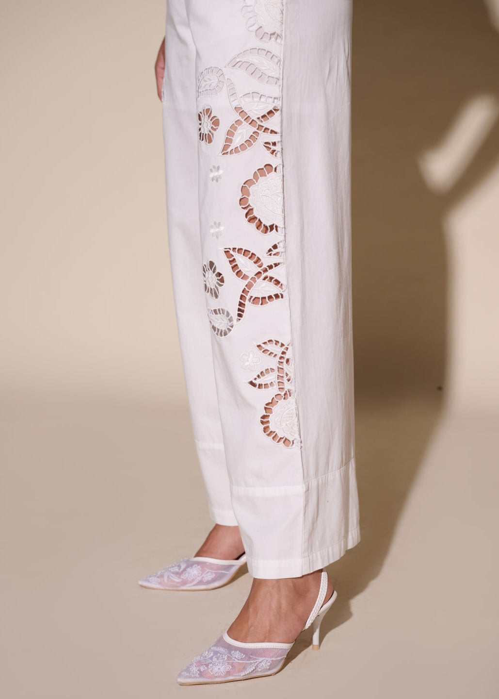 Monica Cutwork Embroidered Pants