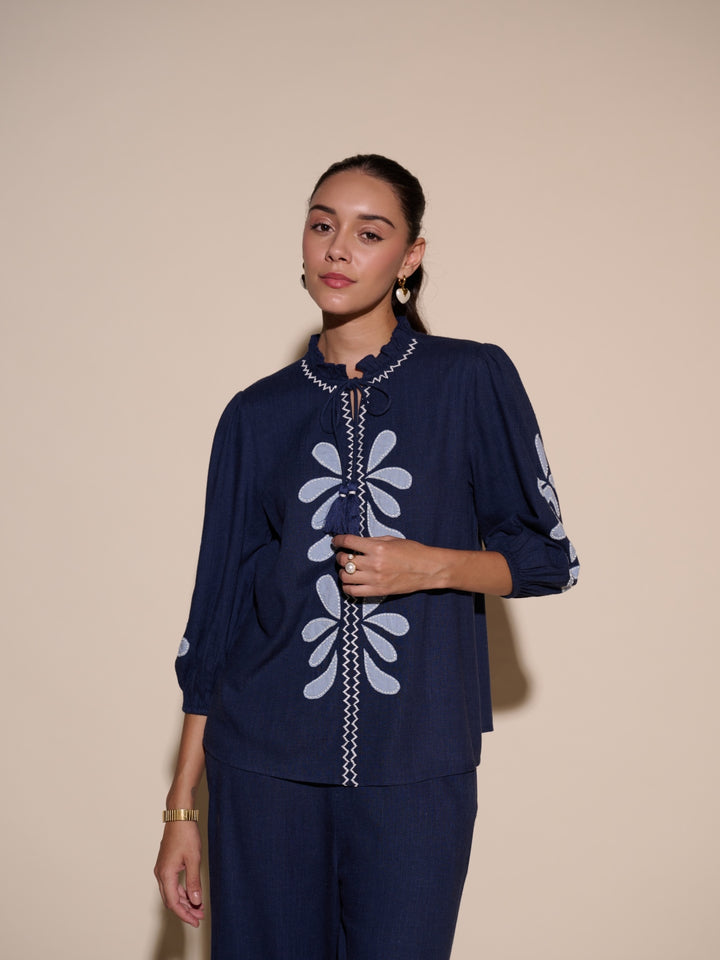 Margot Applique Top