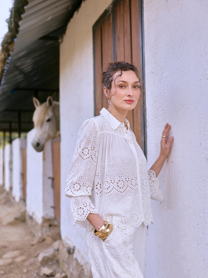 Alba Schiffli Shirt