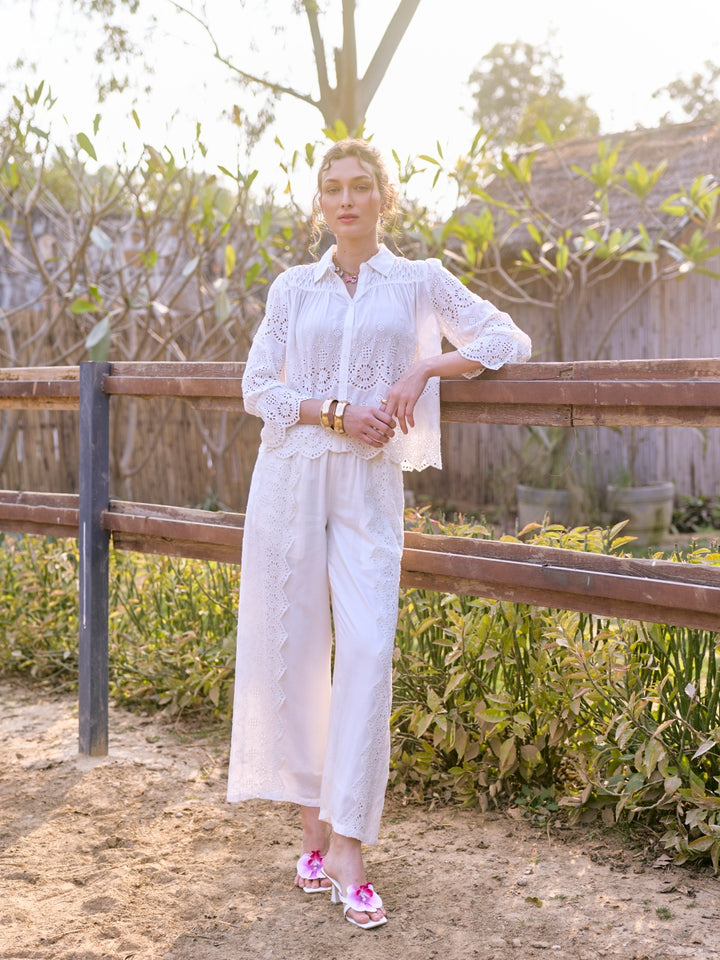 Alba Schiffli Pants