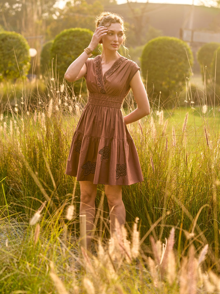 Stephanie Embroidered Dress