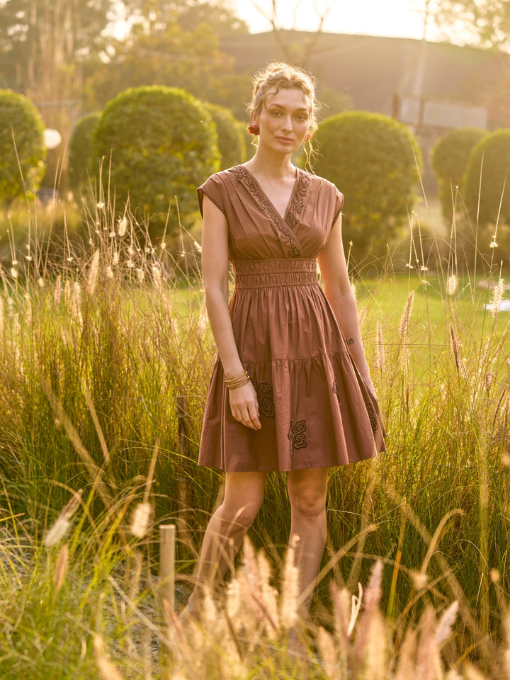 Stephanie Embroidered Dress