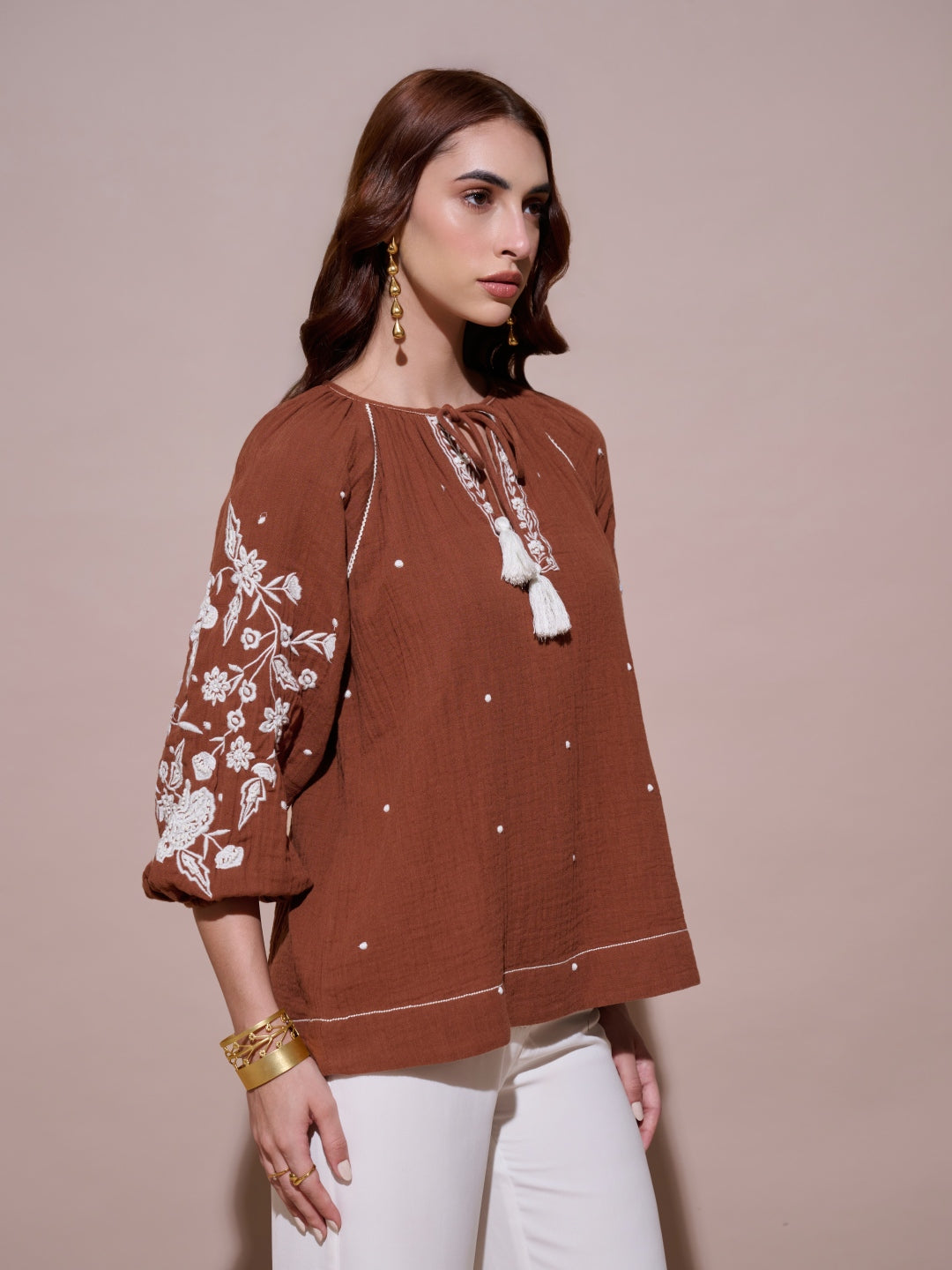 Hannah Embroidered Top
