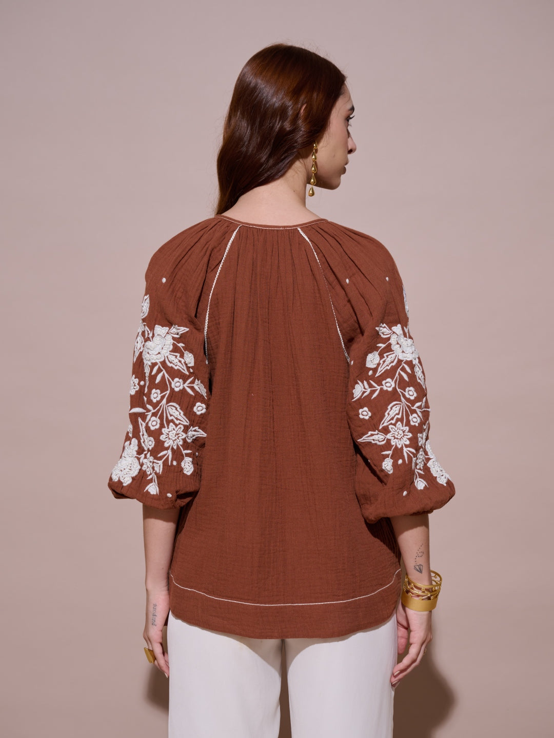 Hannah Embroidered Top