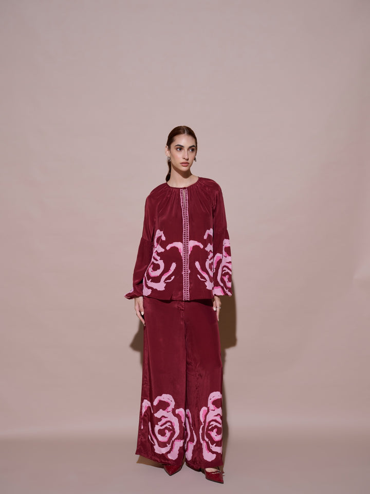 Grace Mulberry Printed Pants