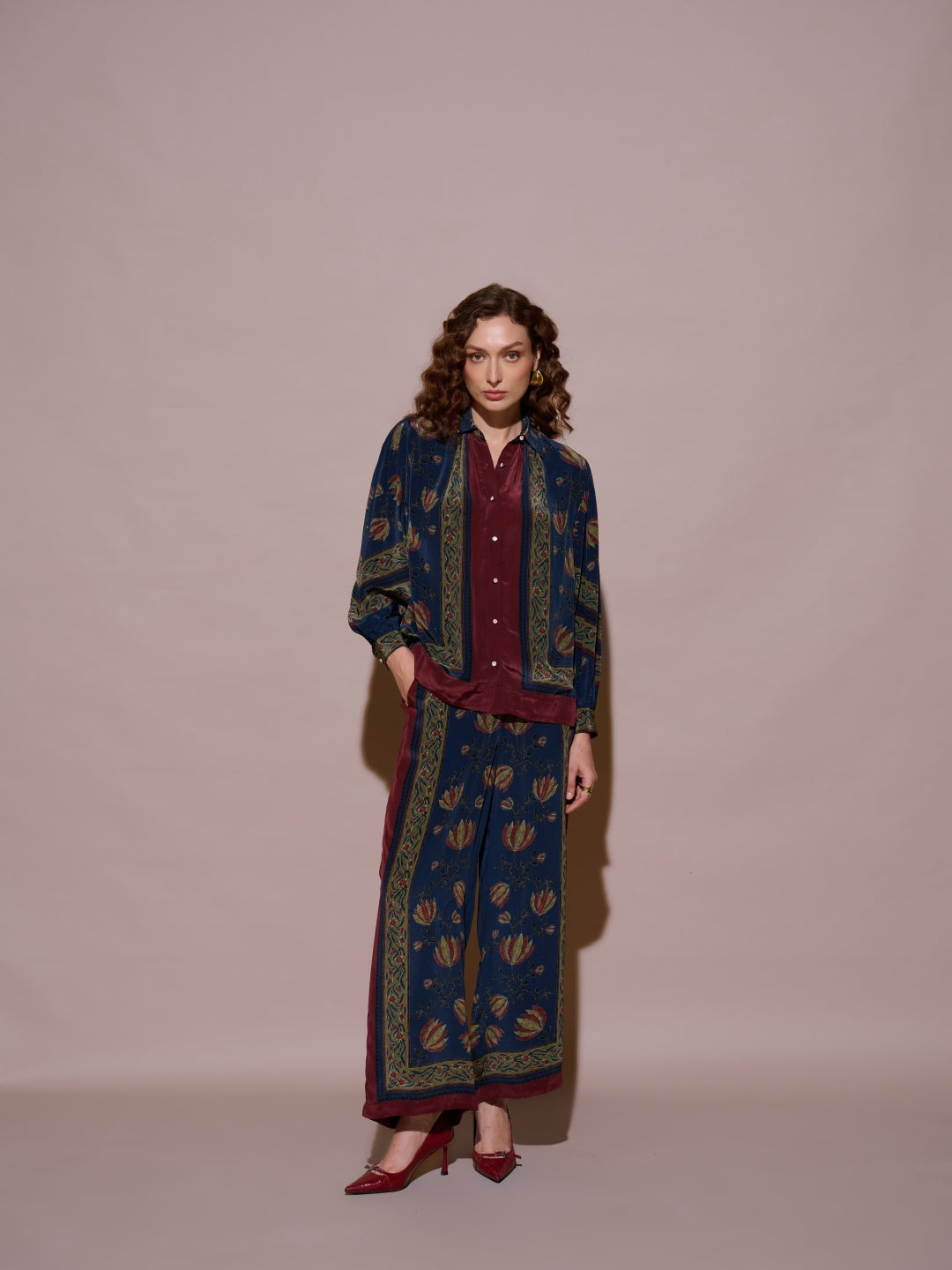 Cynthia Mulberry Blouse