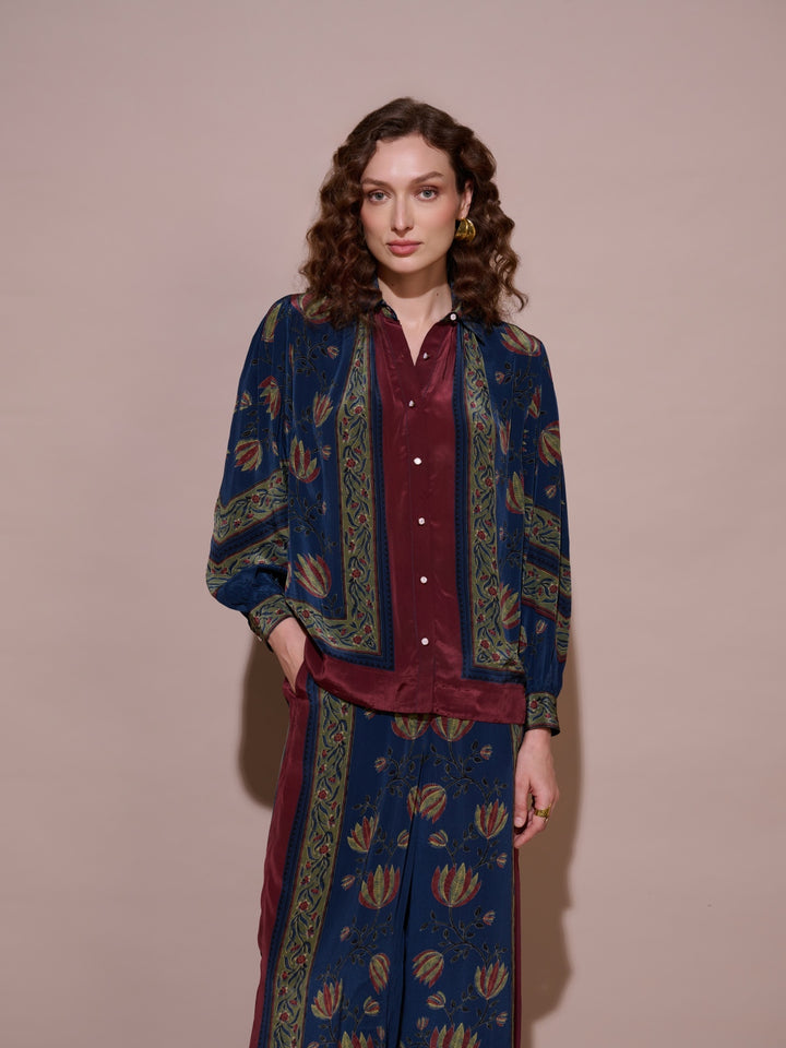 Cynthia Mulberry Blouse