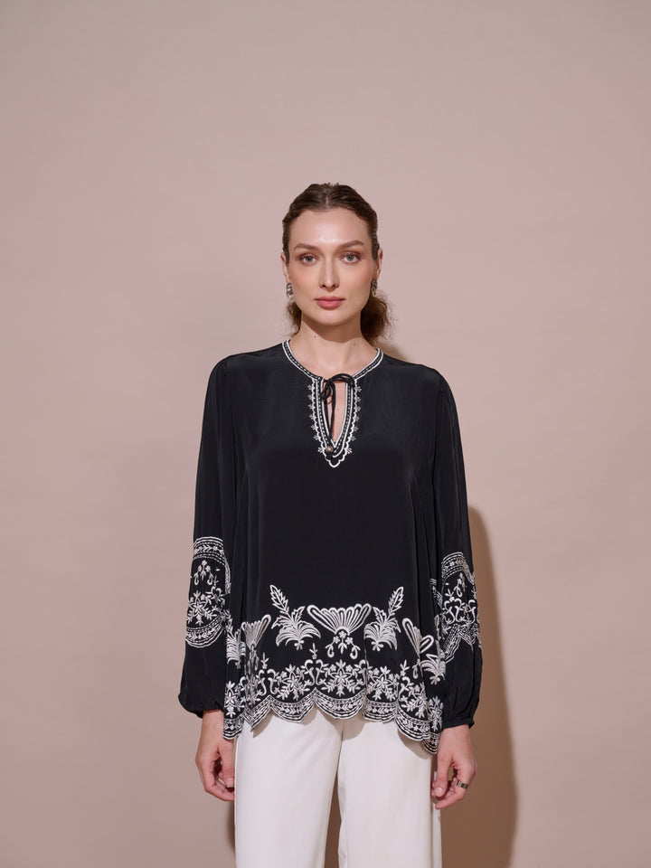 Nancy Embroidered Top