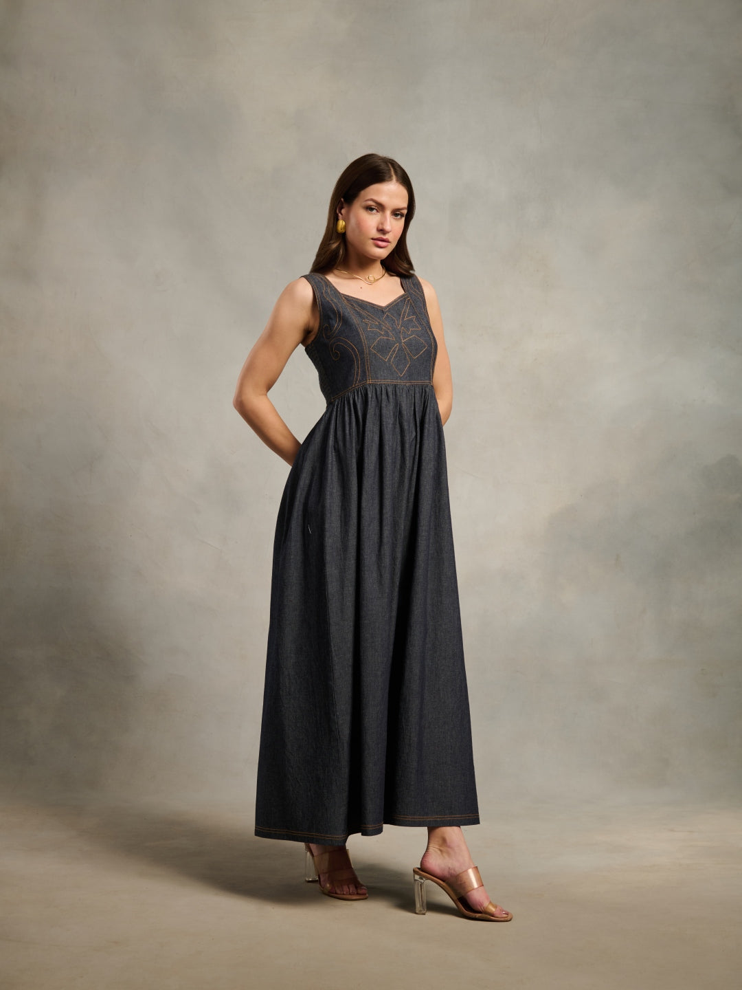 Hailey Denim Maxi