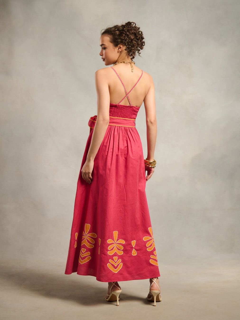 Navya Arya in our Clara Linen Blend Maxi Style Island Navya Arya in our Clara Linen Blend Maxi Style Island
