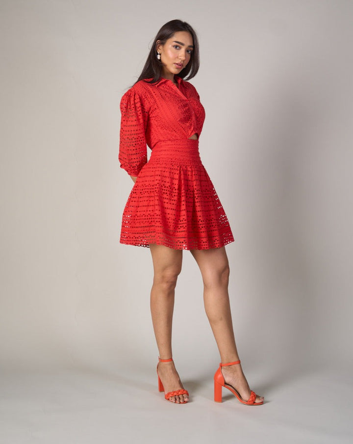 Dipti Dhillon In Our Thea Red Dress