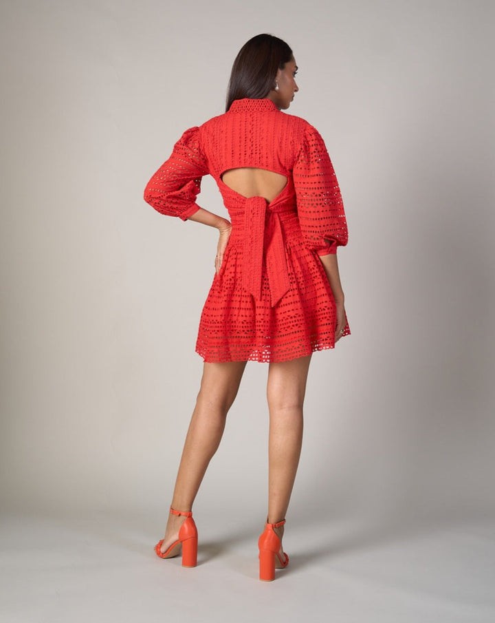 Dipti Dhillon In Our Thea Red Dress