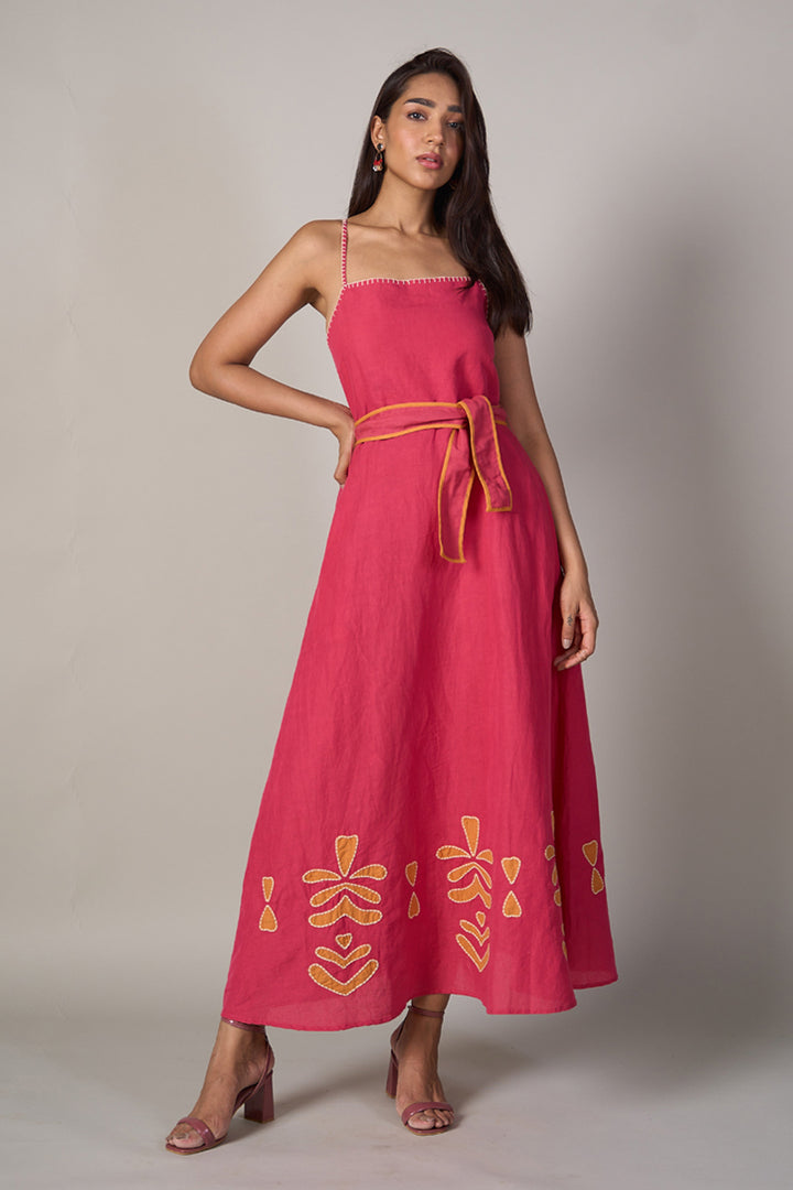 Tushita Mehta In Our Clara Linen Blend Maxi