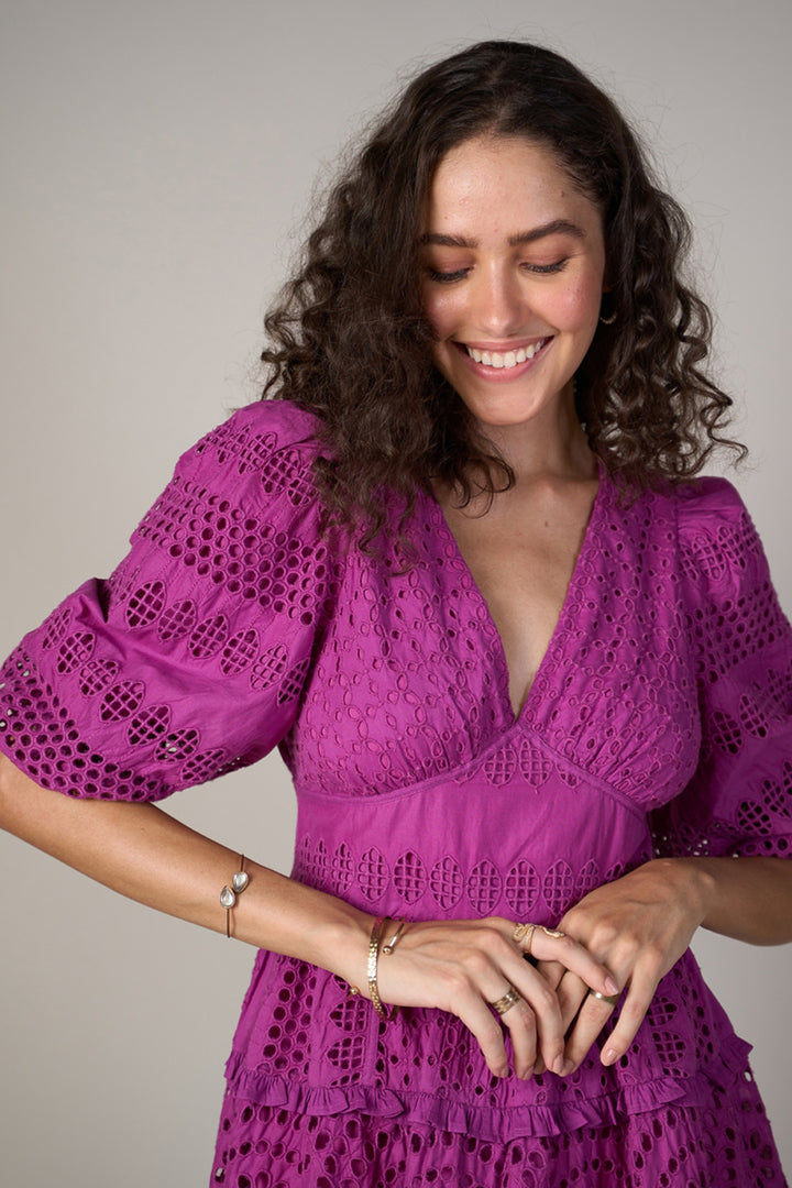 Khushnaz Turner In Our Serena Purple Dress