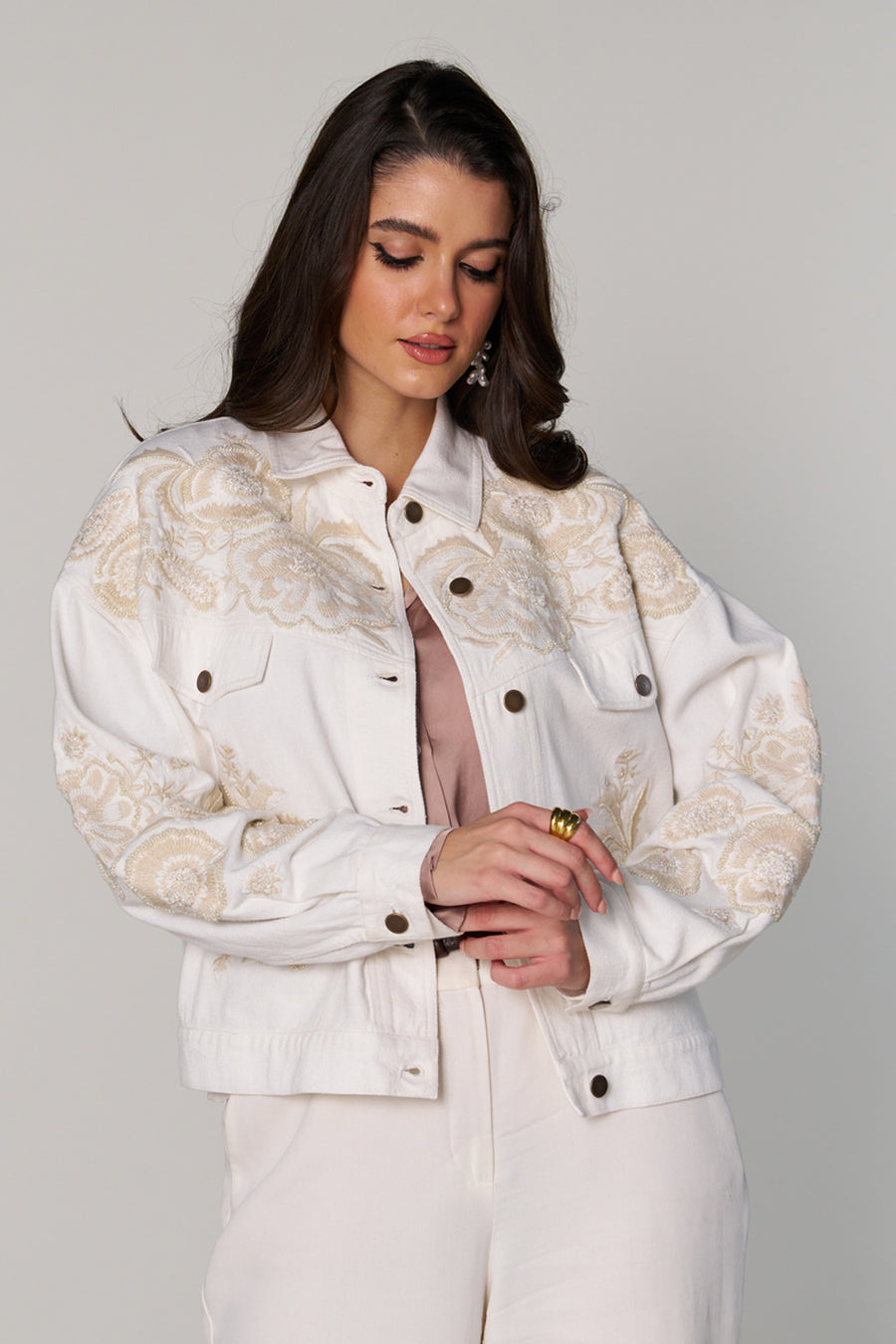 Adeline Patchwork Original Youth Quilted Snap Jacket