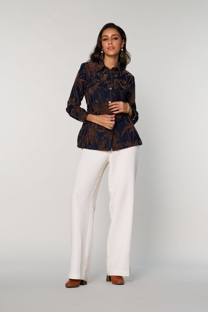 Mehak Jain In Our Denim Velvet Jacket