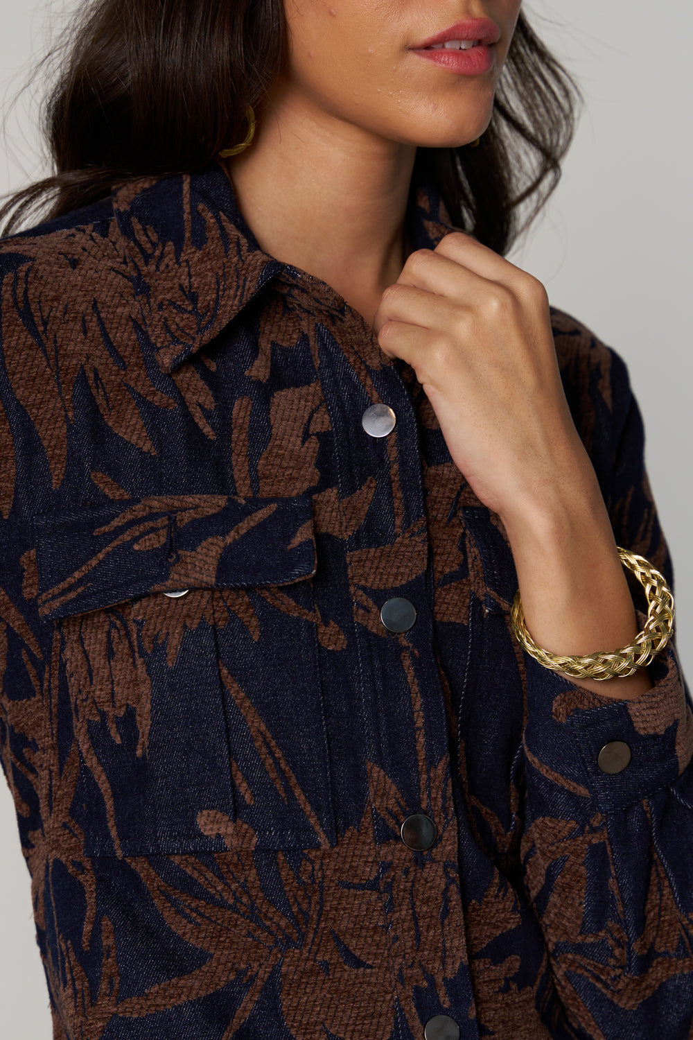 Mehak Jain In Our Denim Velvet Jacket