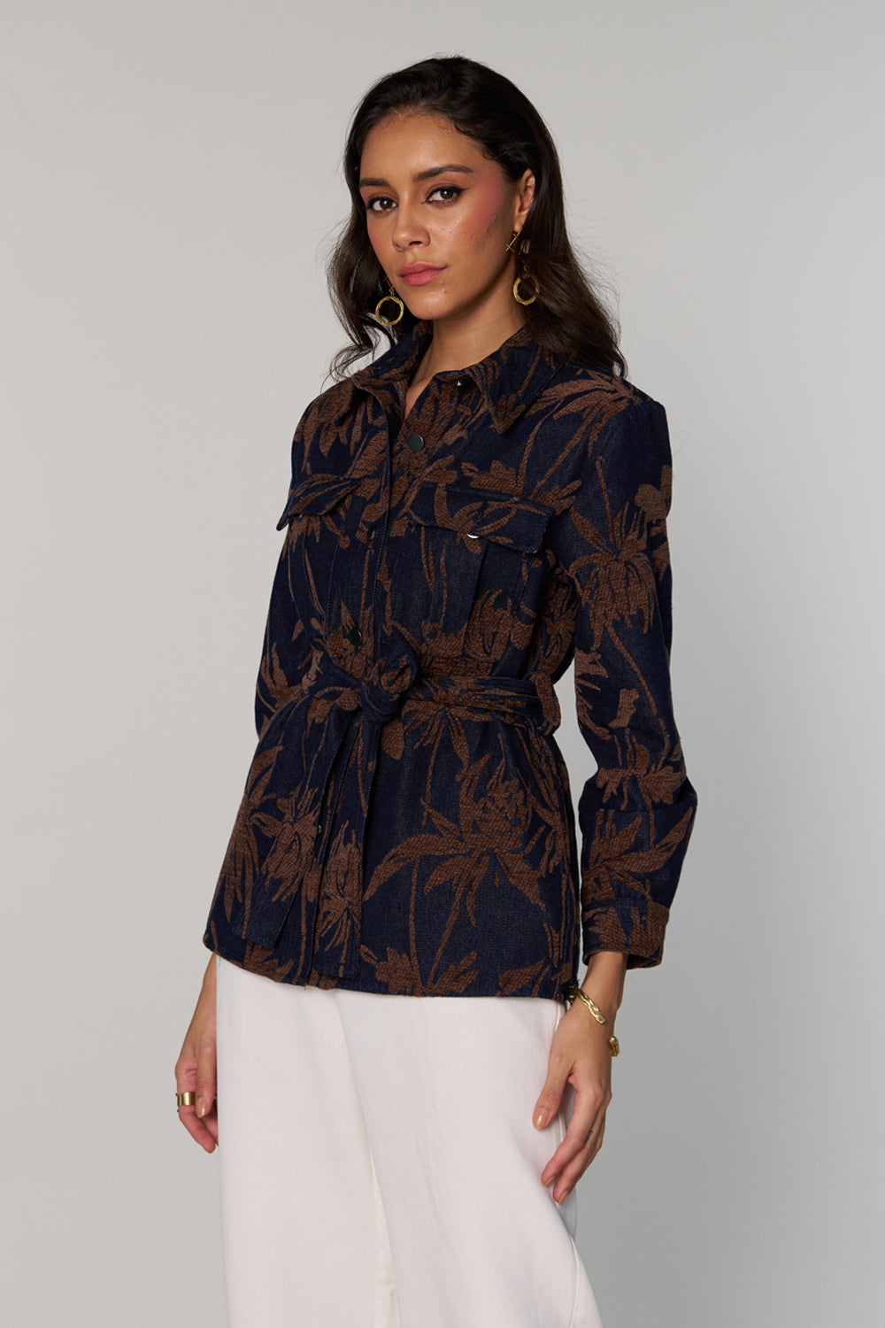Mehak Jain In Our Denim Velvet Jacket