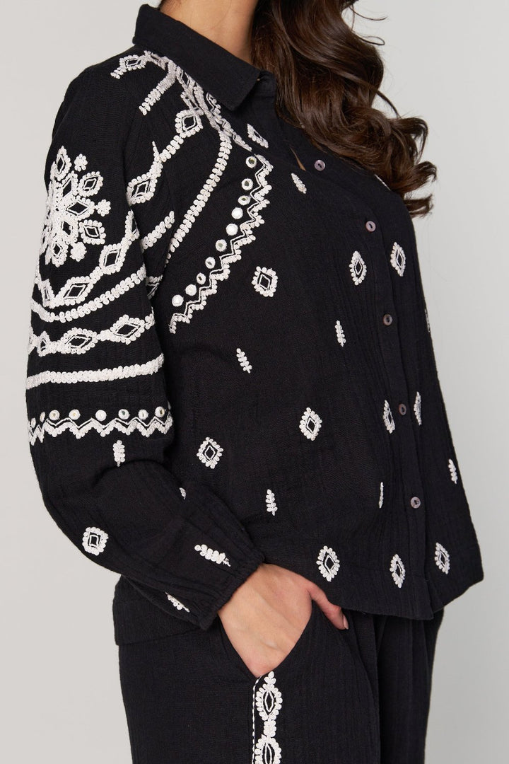 Urmi Daga In Our Sana Embroidered Top