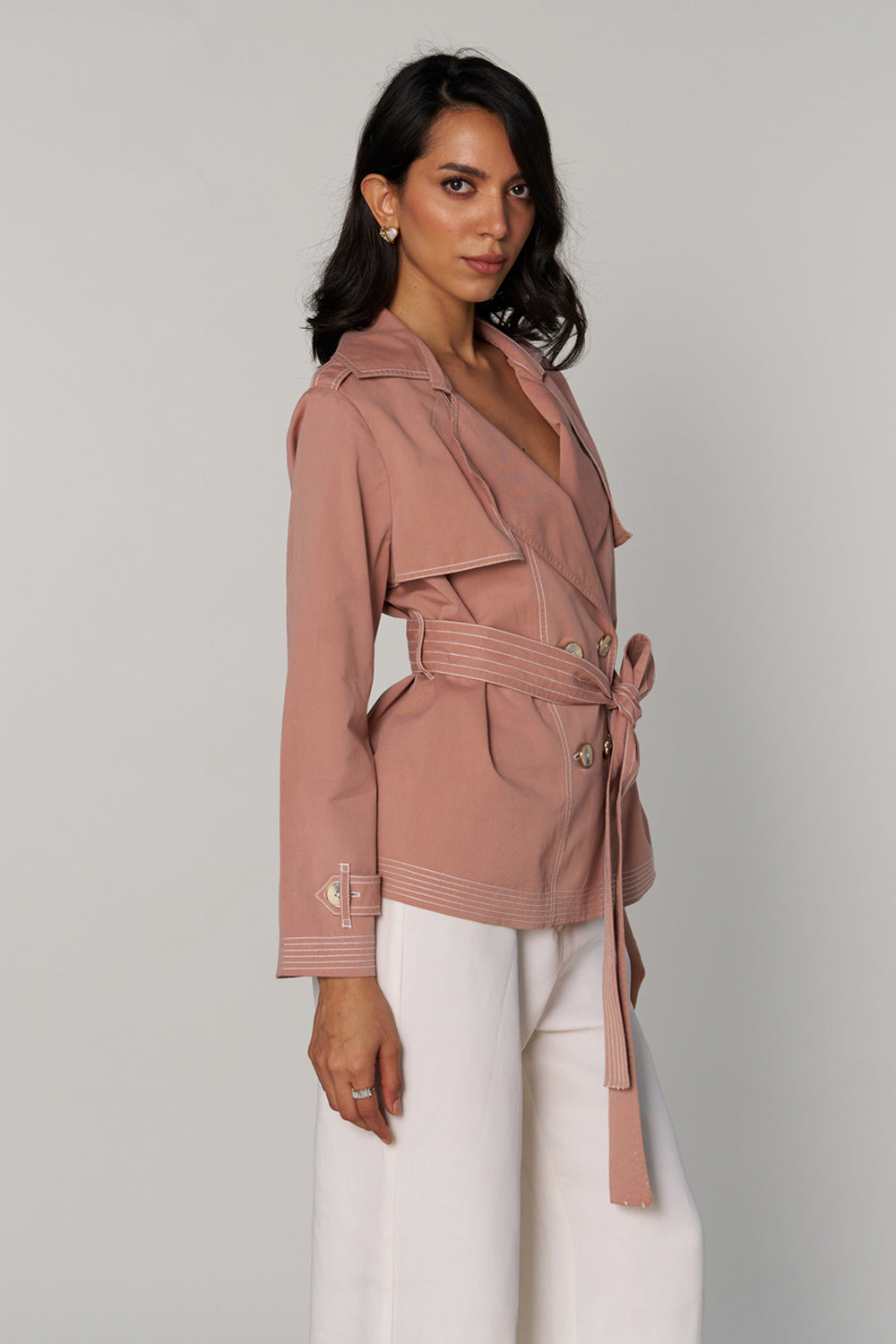 Gouri Grover In Our Freya Blush Trench