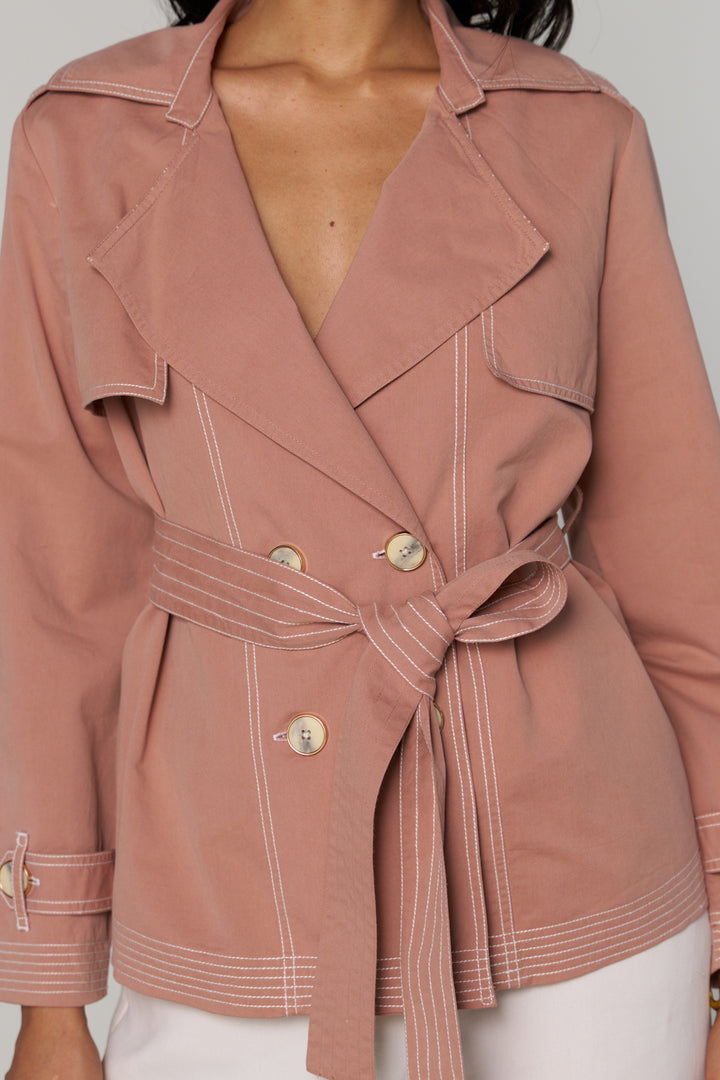 Gouri Grover In Our Freya Blush Trench