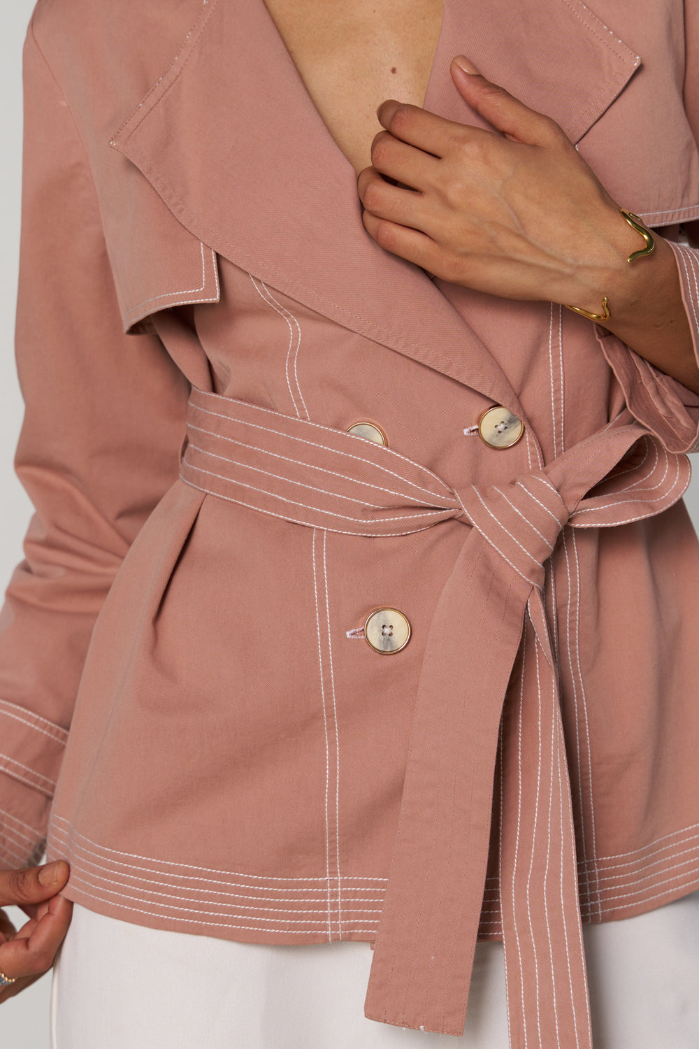 Gouri Grover In Our Freya Blush Trench