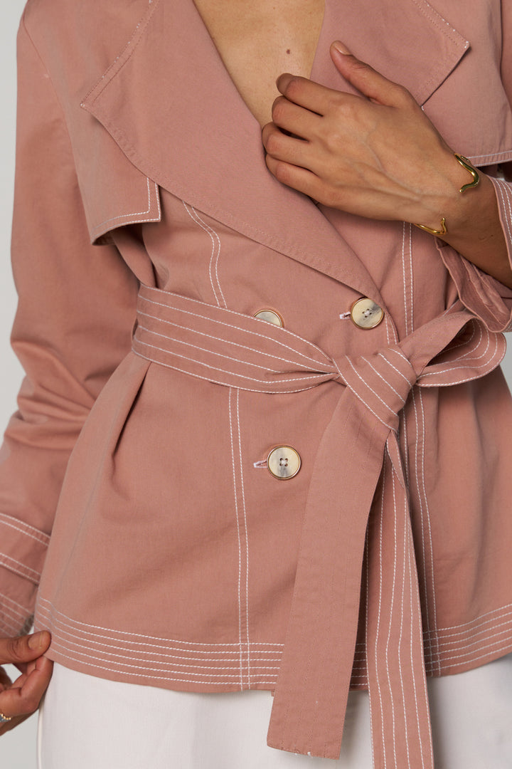 Gouri Grover In Our Freya Blush Trench