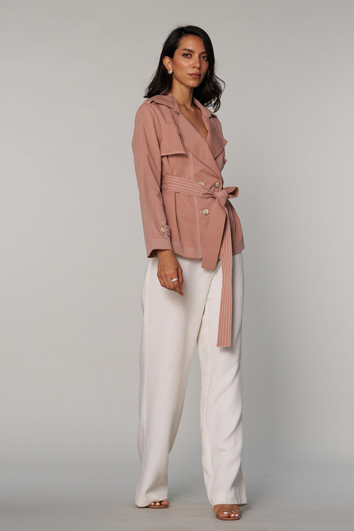 Gouri Grover In Our Freya Blush Trench