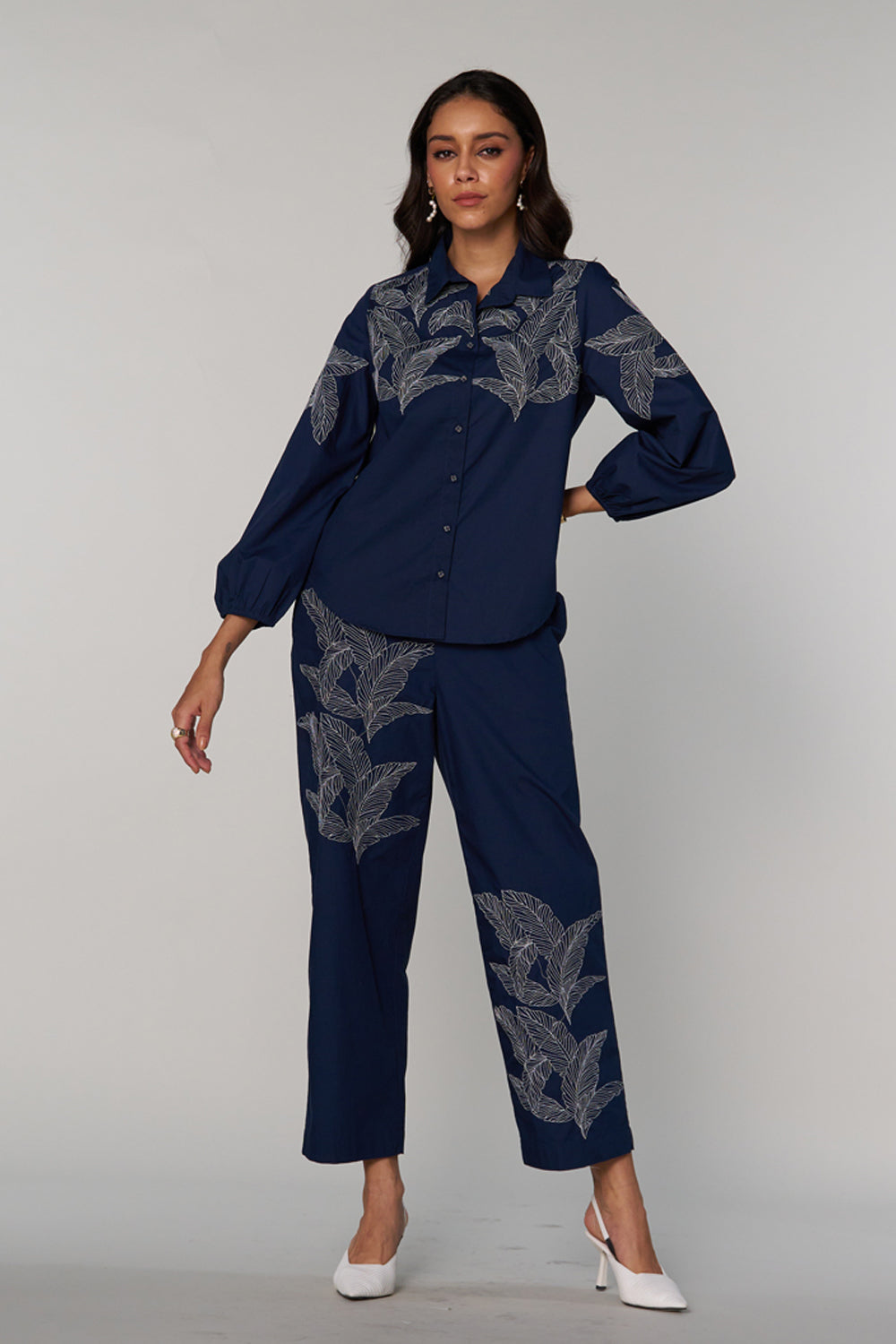 Urmi Daga In Our Giselle Embroidered Shirt