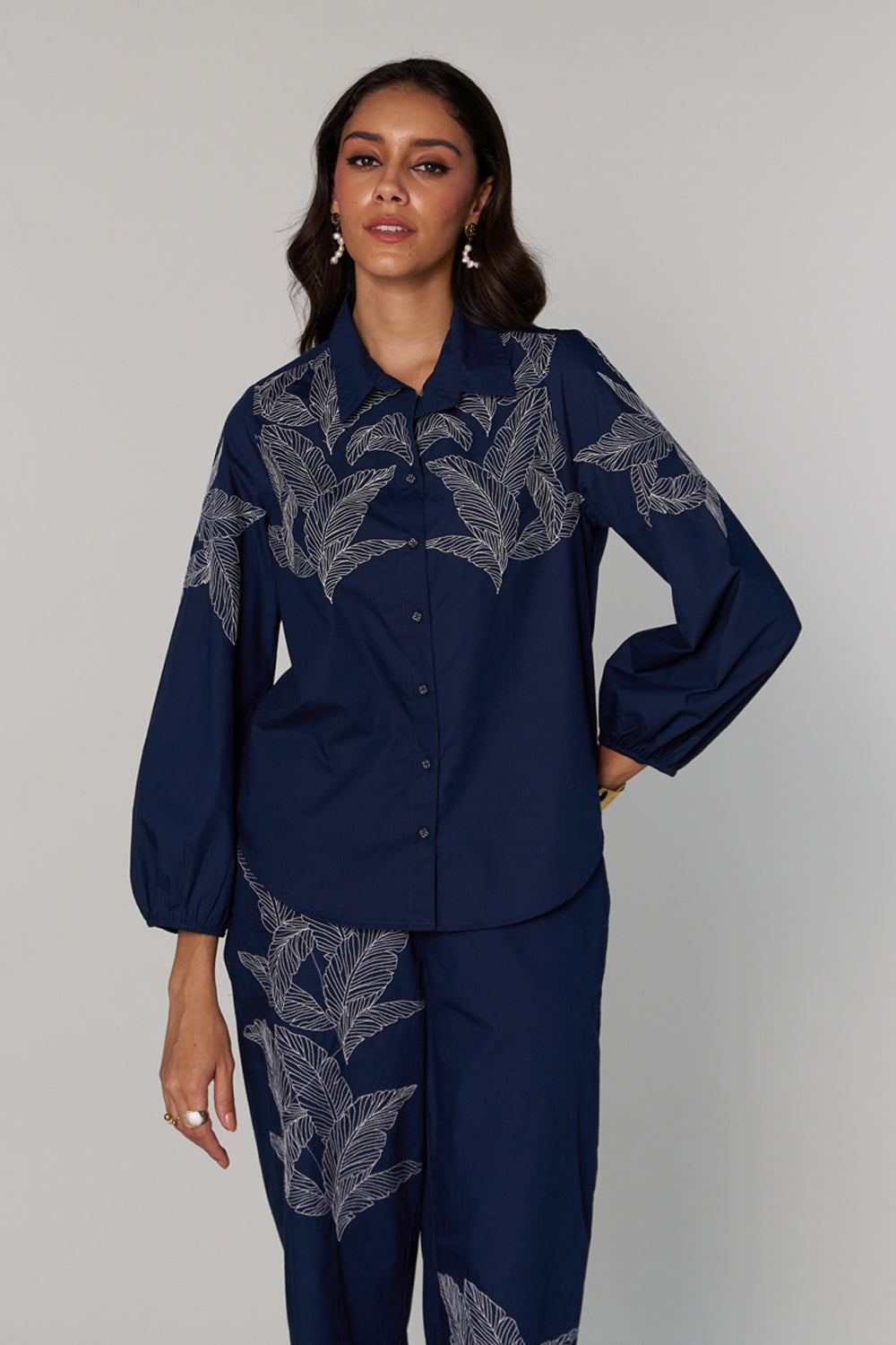 Urmi Daga In Our Giselle Embroidered Shirt