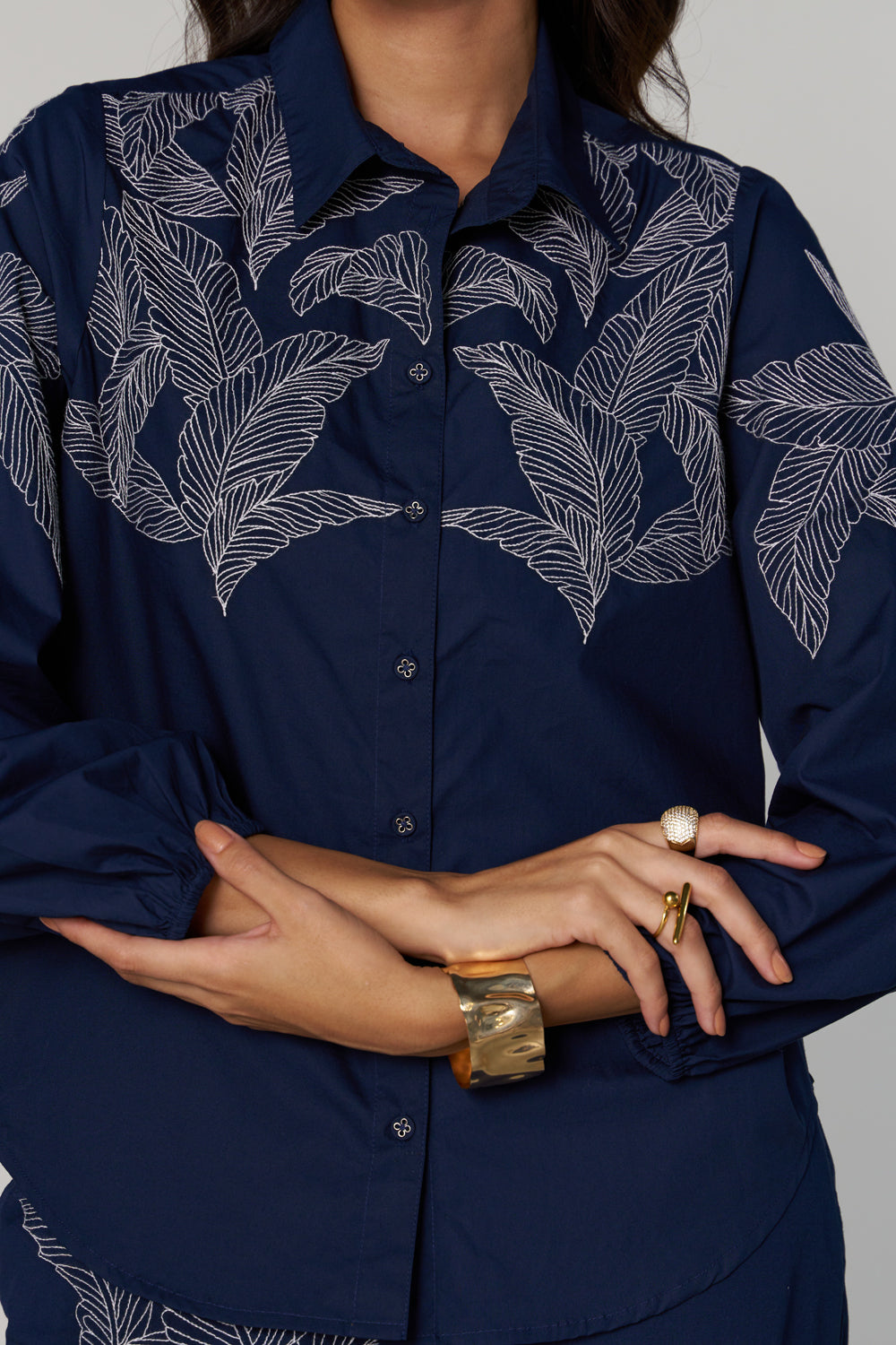 Urmi Daga In Our Giselle Embroidered Shirt