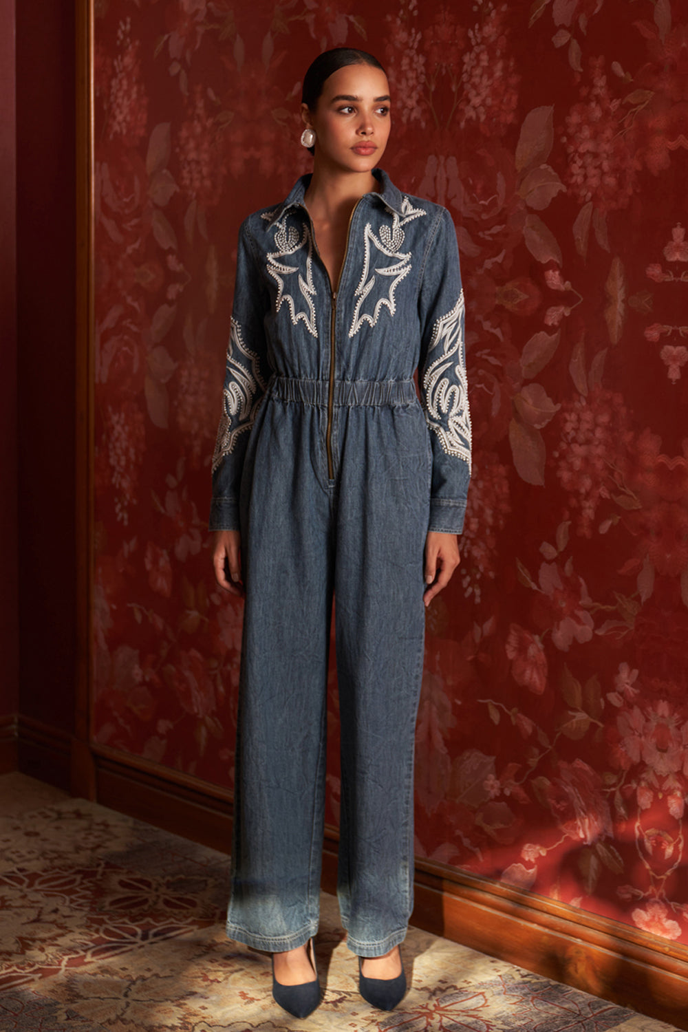 Urmi Daga In Our Lisa Denim Jumpsuit