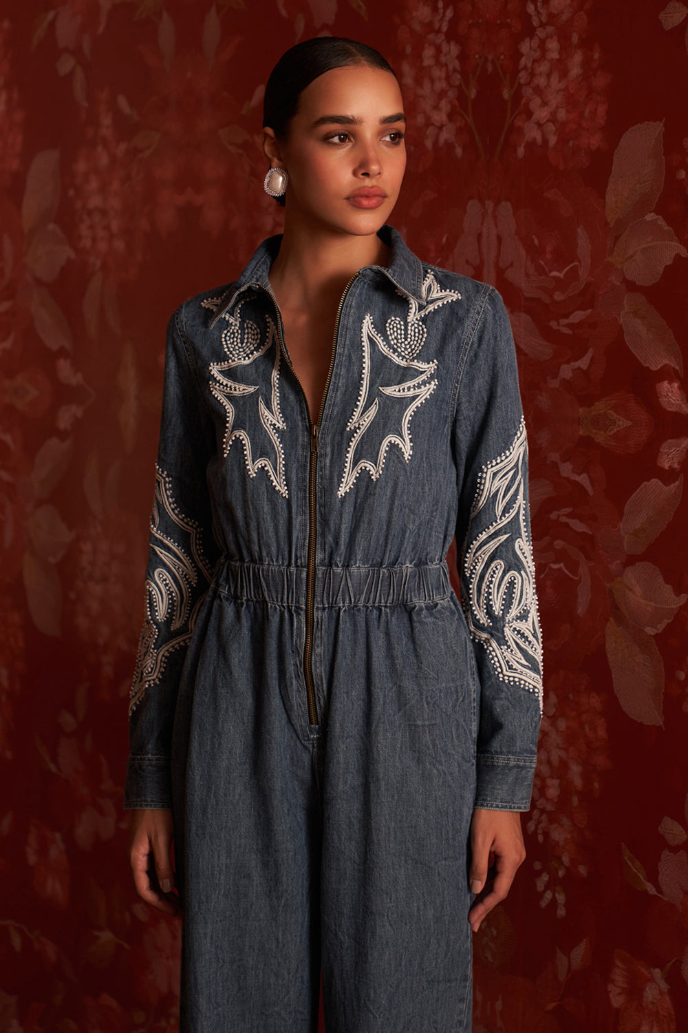 Urmi Daga In Our Lisa Denim Jumpsuit