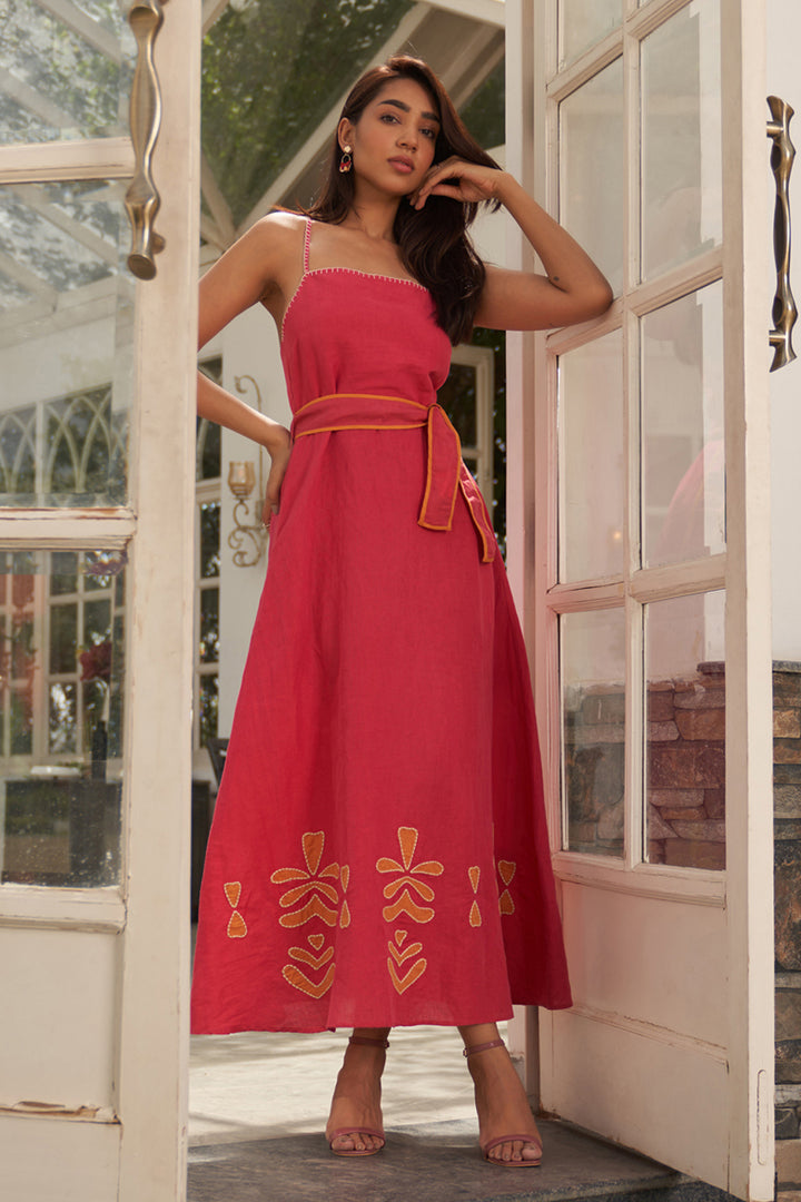 Tushita Mehta In Our Clara Linen Blend Maxi