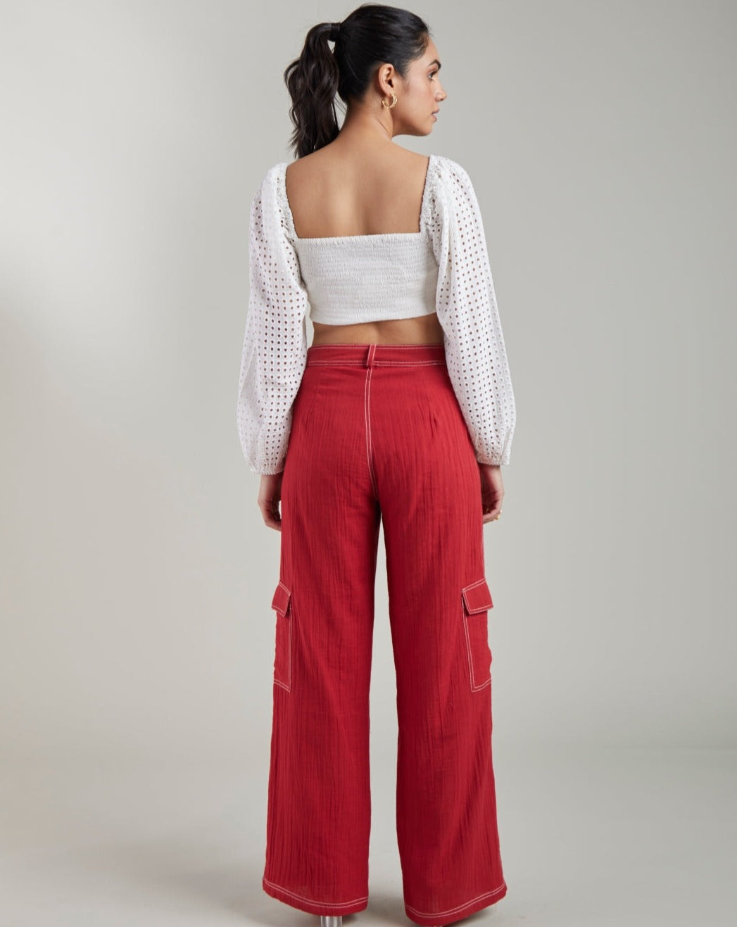 Aalya Straight Red Pants