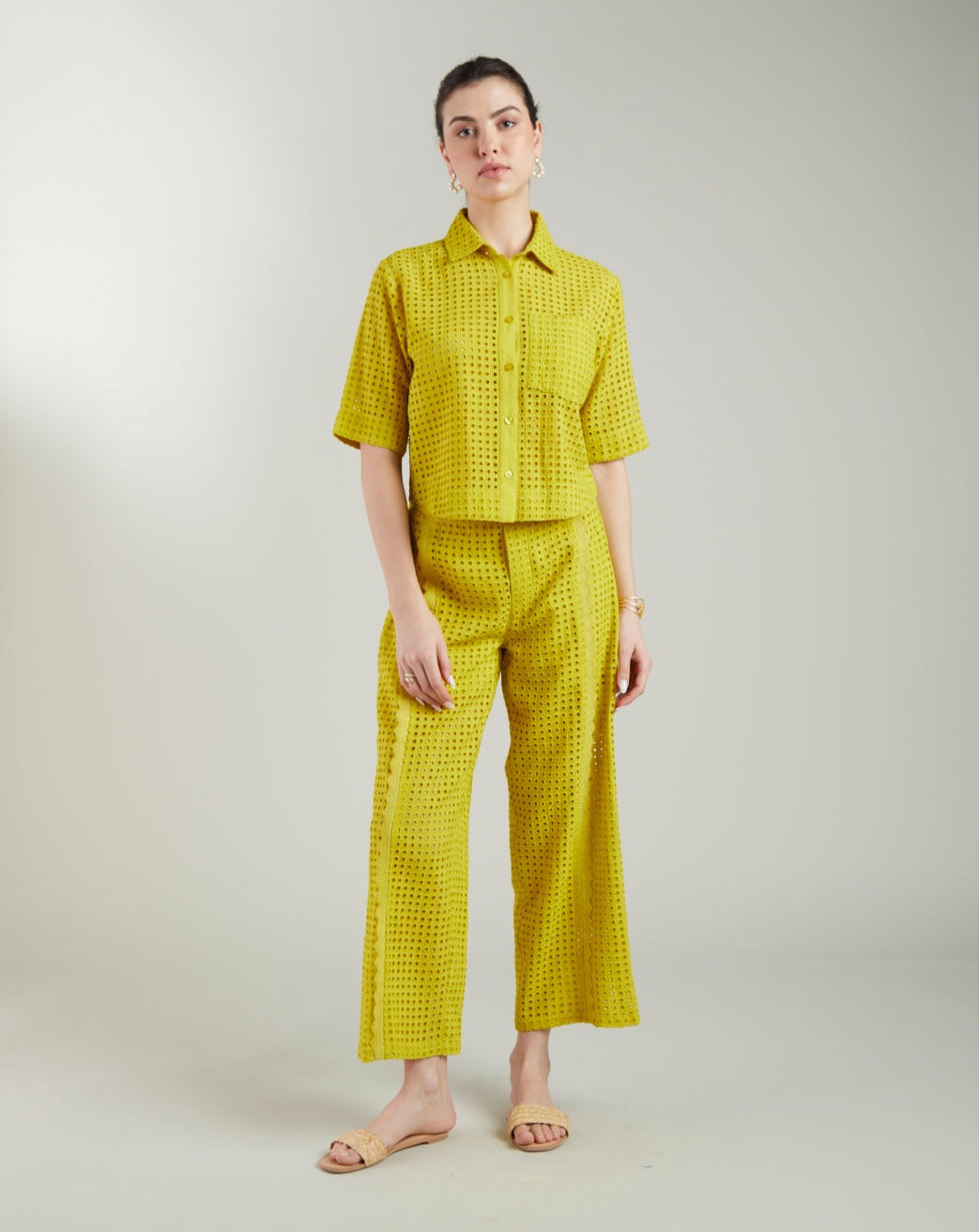 Clara Lime Trouser