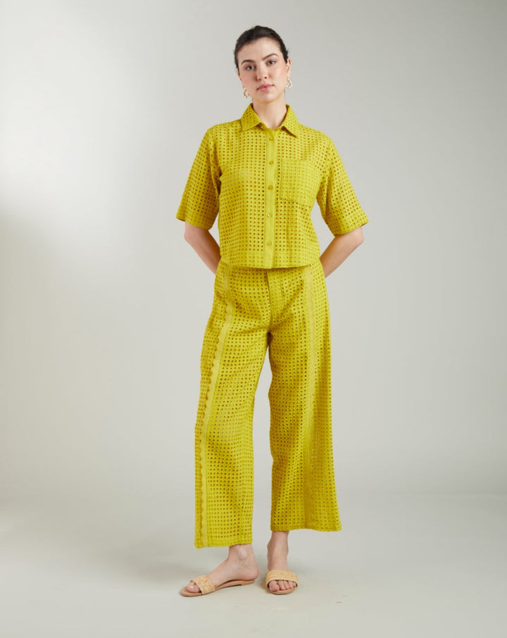 Clara Lime Trouser