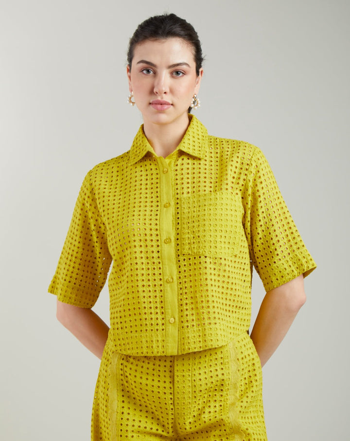 Clara Lime Shirt
