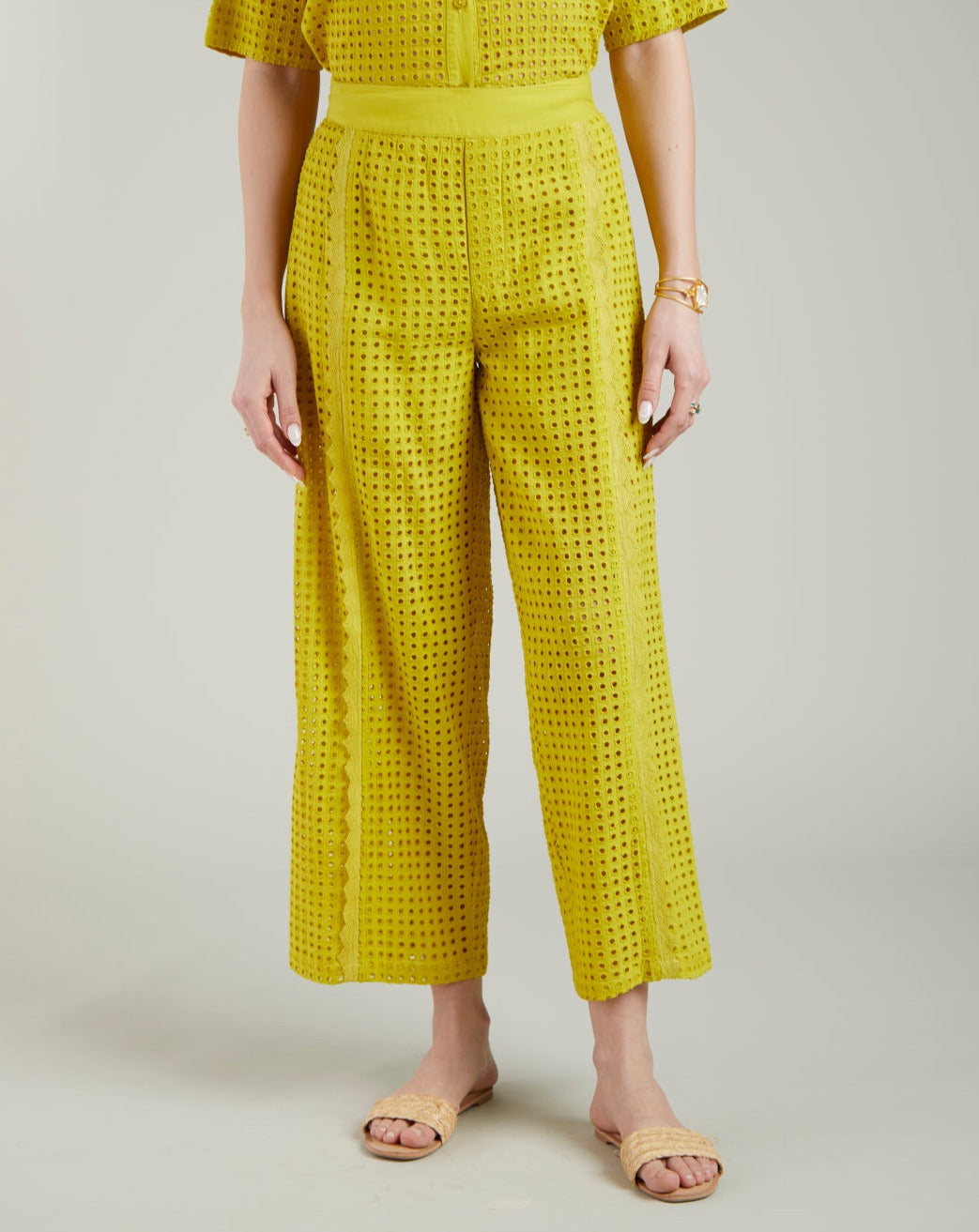 Clara Lime Trouser