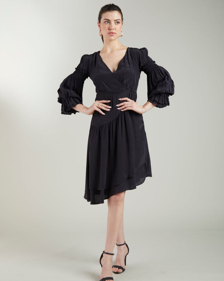 Asymmetrical Wrap Dress