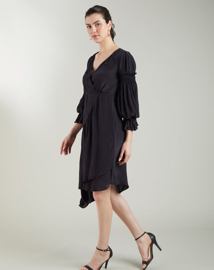 Asymmetrical Wrap Dress