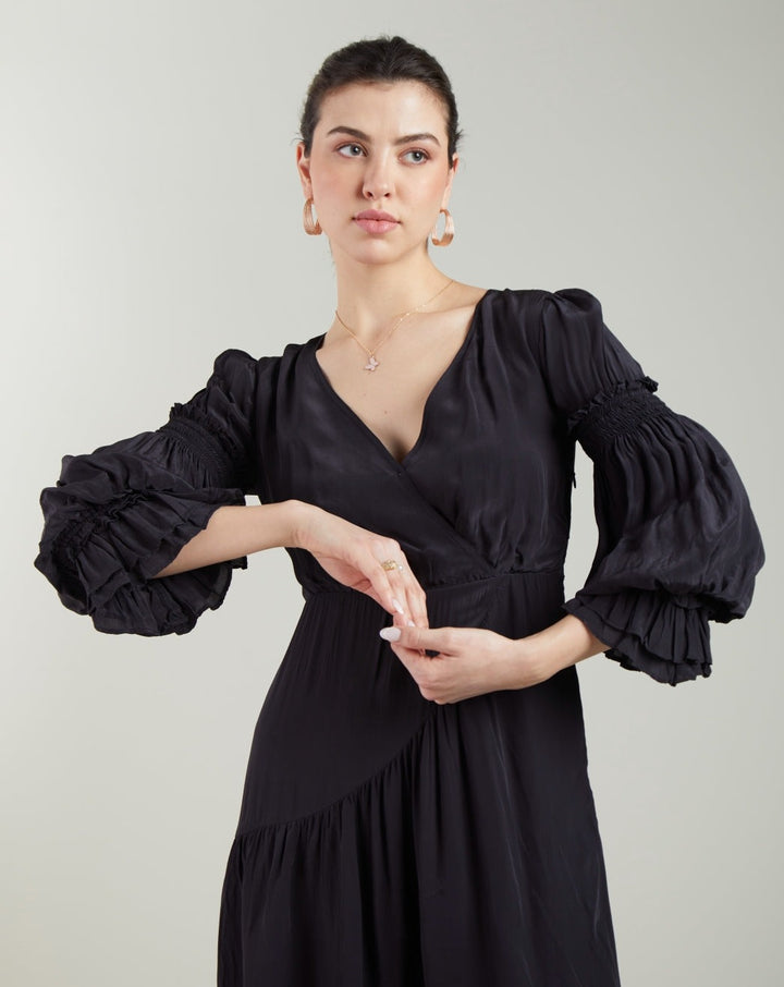 Asymmetrical Wrap Dress